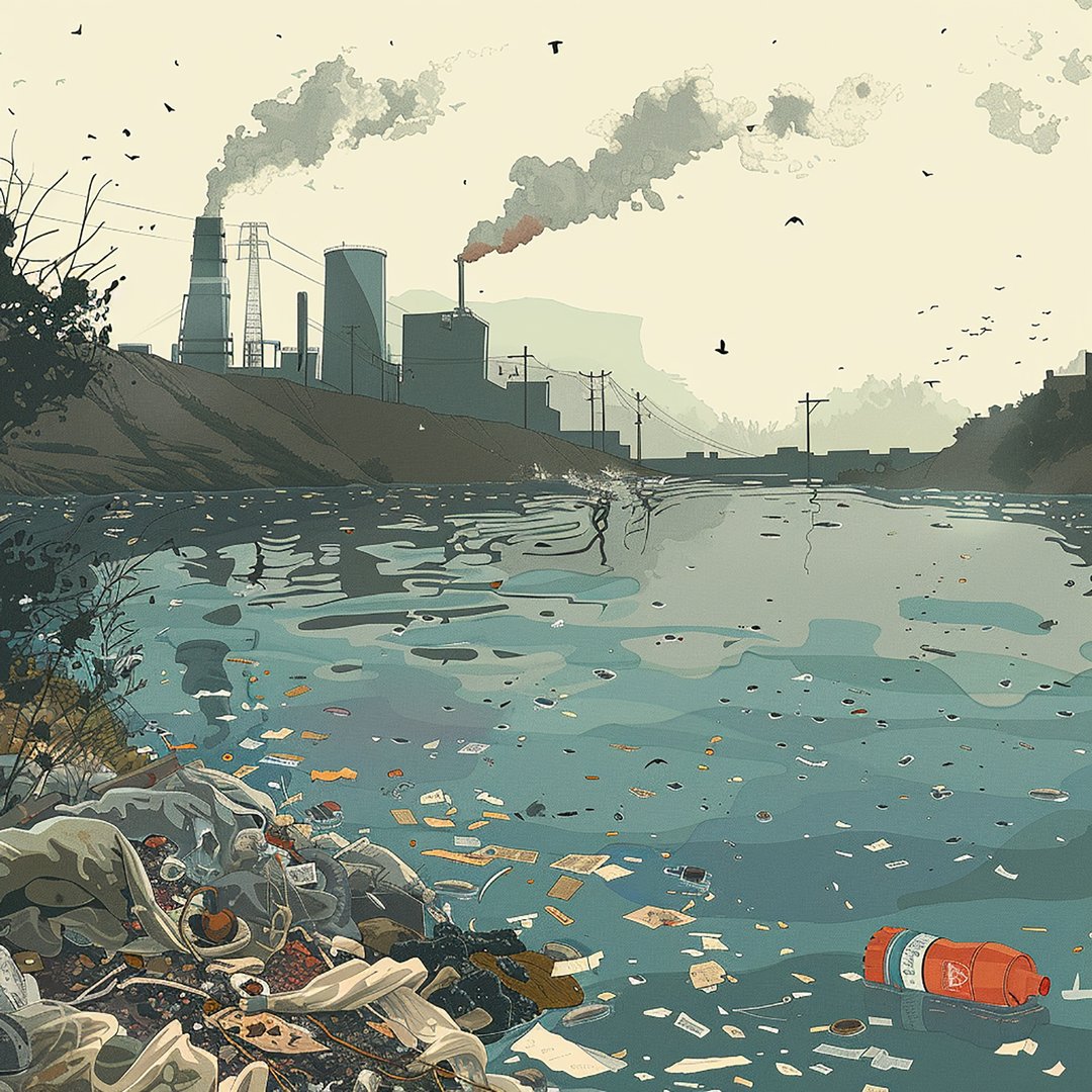 Poluarea cauzată de deșeuri